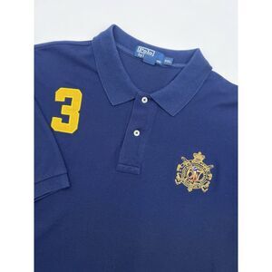 Vintage Polo Ralph Lauren Shirt Mens 2XL Crown Crest Polo Shirt‎ 3 Rugby Pony
